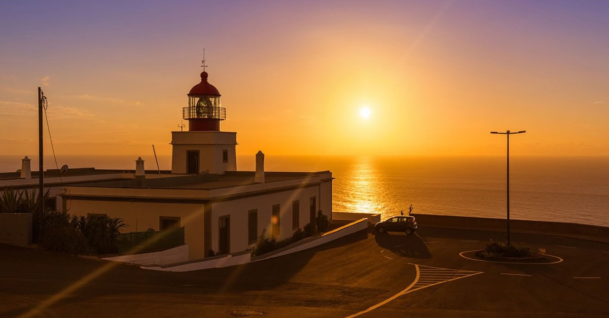 Spectacular Madeira sunset tour view from a mountain peak